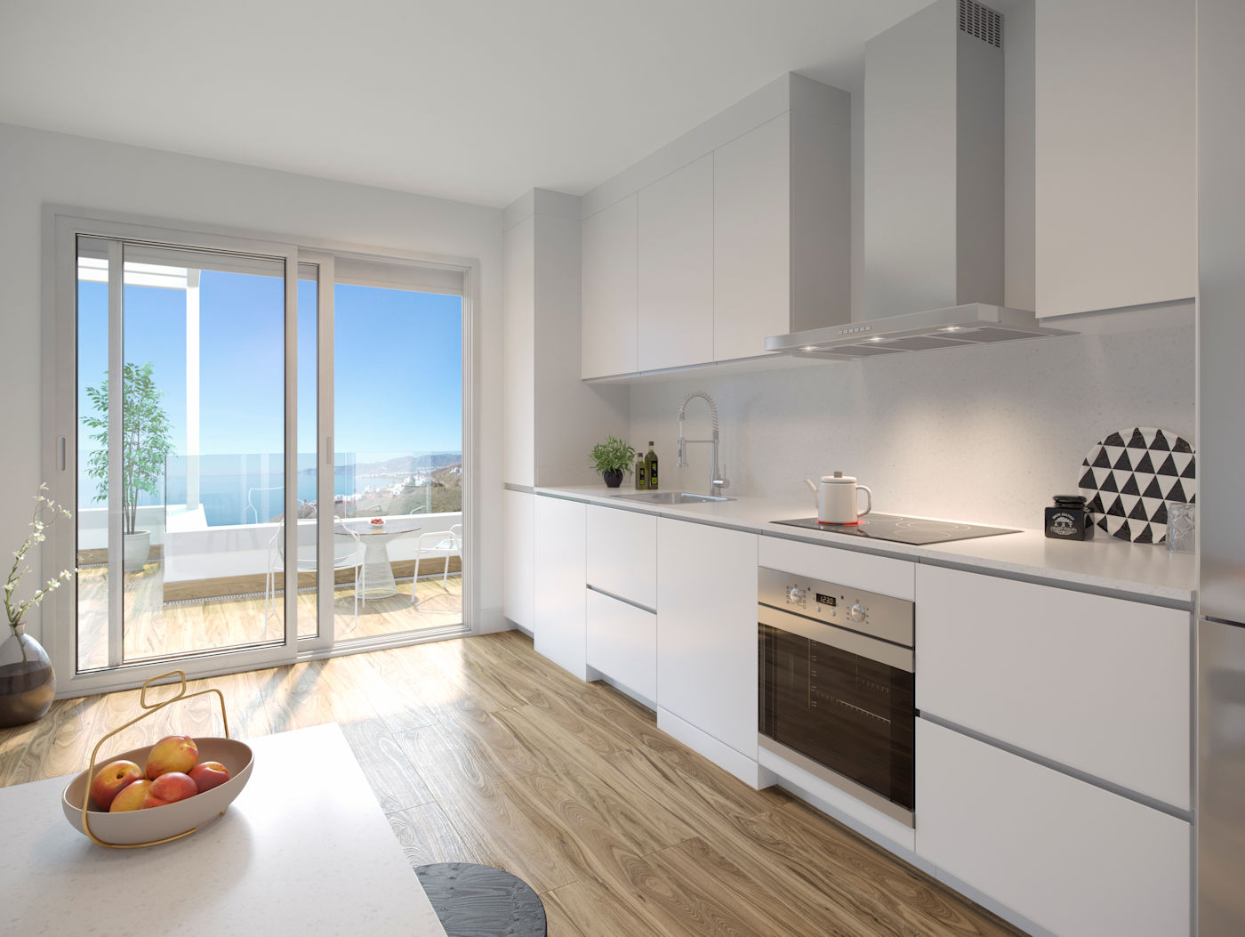 Luxury apartments under construction between Torrox Costa and Nerja


